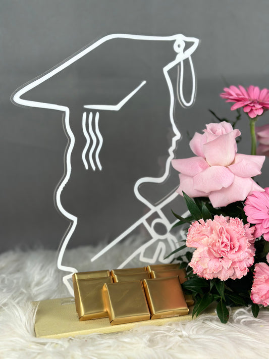 Graduation - Flower Arrangement with chocolates